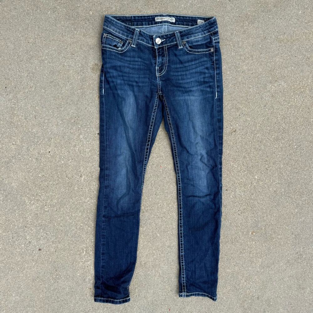 Buckle BKE Dakota 27R skinny Stretch Blue Jeans BKC1230R - Picture 2 of 9